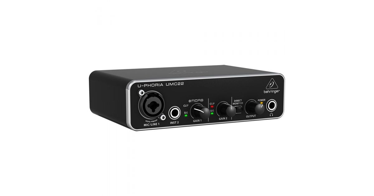 Звуковая карта Behringer UMC22 • лучшая цена • купить в музыкальном ...